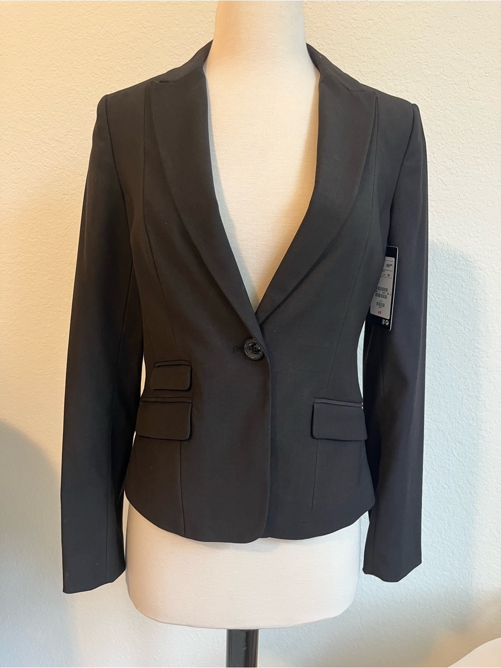 H&M Black Single-Button Women's Blazer